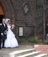 Ayrshire wedding piper